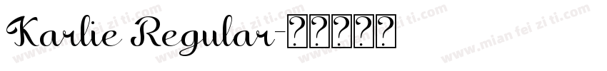 Karlie Regular字体转换